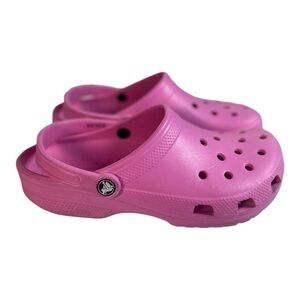 Crocs Unisex Pink Classic Clogs Men’s Size-7 Women’s Size-9